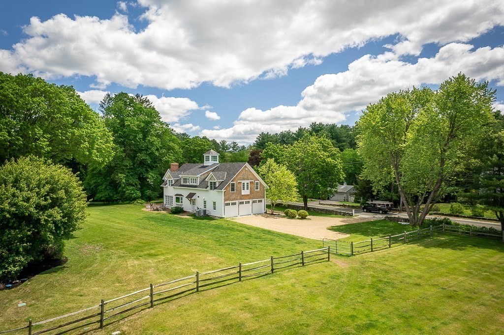 13 Main Street Boxford, MA 01921 - Photo 34 of 36 a view of a house with swimming pool and sitting area