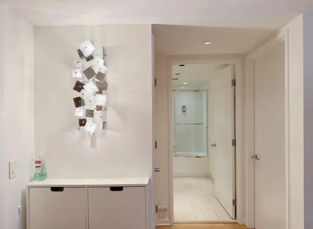 view of bathroom with shower