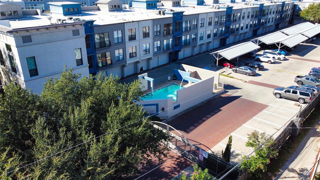 4414 Cedar Springs Road, Unit 214 Dallas, TX 75219 - Photo 29 of 29 Bird's eye view of a pool area