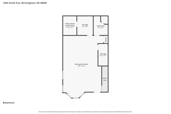 $1,075,000 | 1265 Smith Avenue, Birmingham, MI 48009