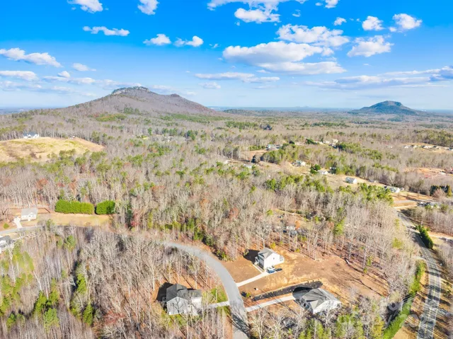 a view of a yard with wooden fence