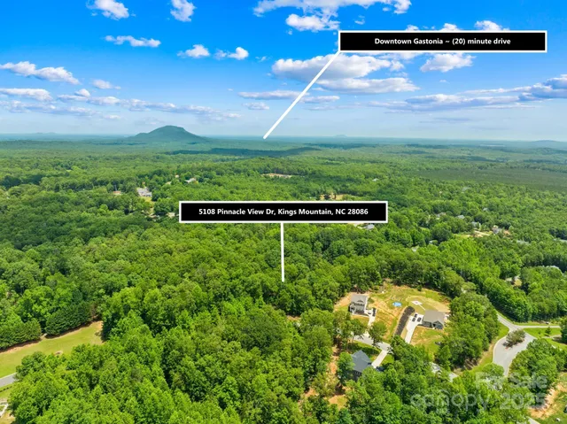 a view of an outdoor space and mountain view