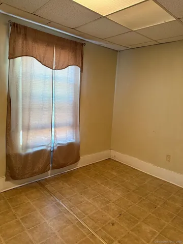 a view of a glass door