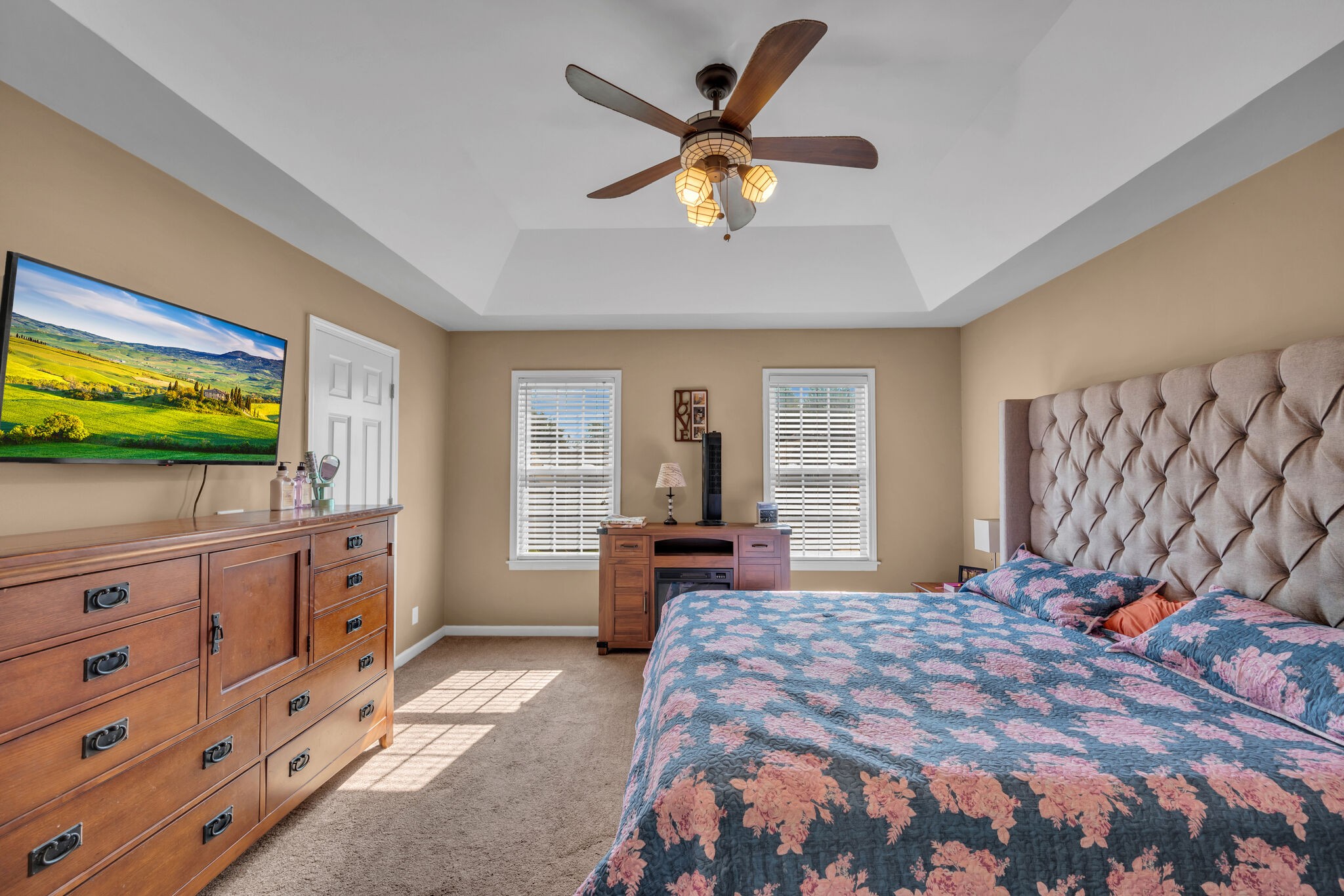 156 Foxrun Springfield, TN 37172 - Photo 20 of 31 a bedroom with a bed and a flat screen tv