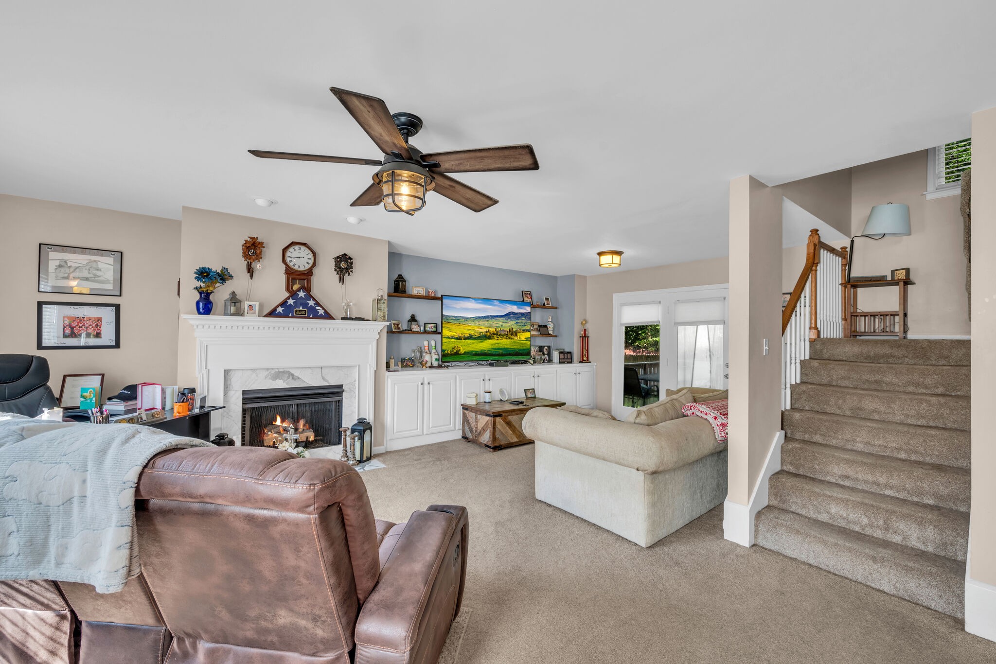 156 Foxrun Springfield, TN 37172 - Photo 7 of 31 a living room with furniture and a fireplace