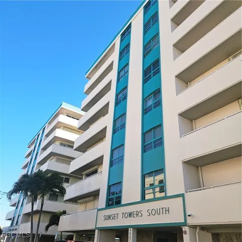 a front view of a building