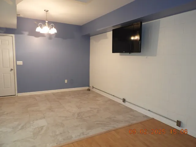 a view of a lake with a city