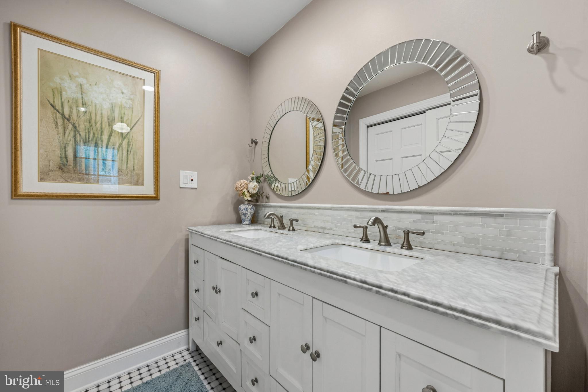 14111 Longnecker Road Glyndon, MD 21136 - Photo 42 of 51 Elegant dual vanity with mirrors.
