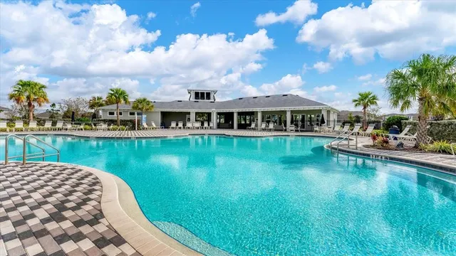 a view of a lake with a house