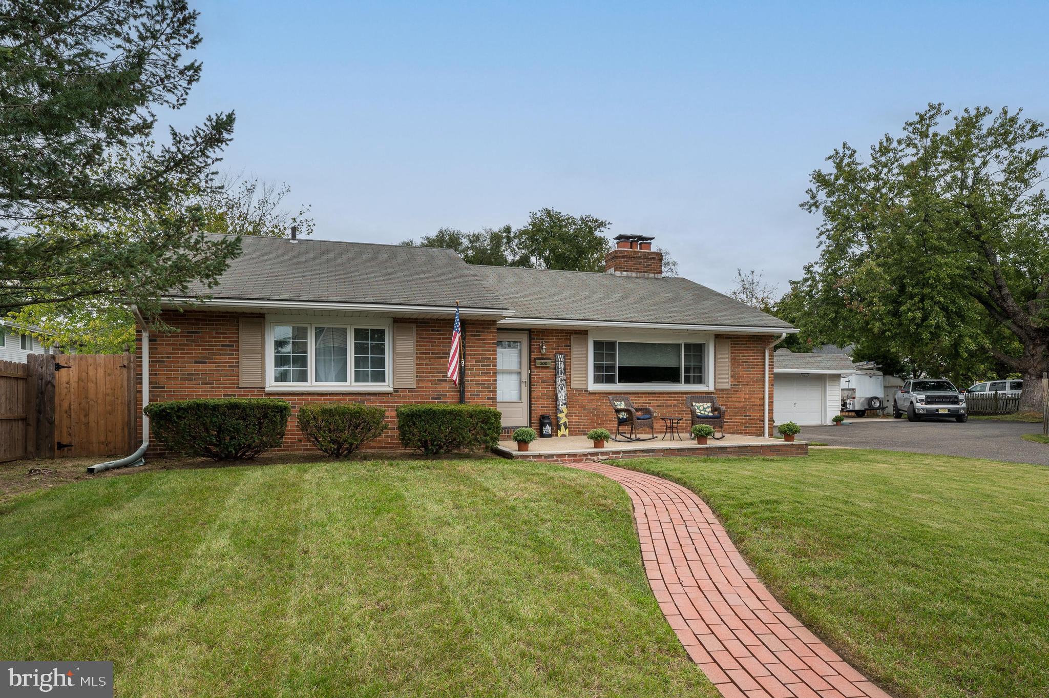 300 Grant Street Riverside, NJ 08075 - Photo 1 of 35 Great Curb Appeal with the Porch and Paver Walkway