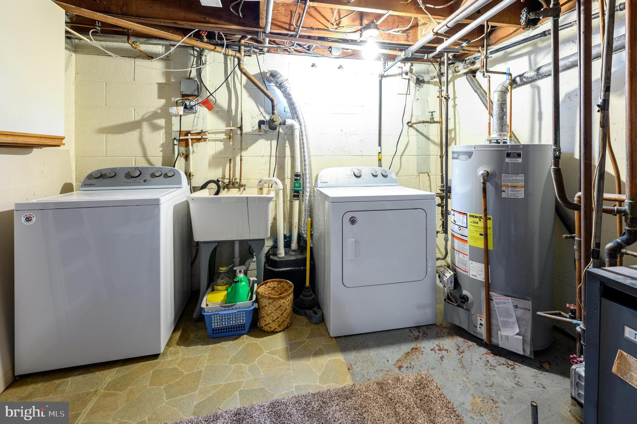 300 Grant Street Riverside, NJ 08075 - Photo 23 of 35 Washer & Dryer Included with Utility Sink