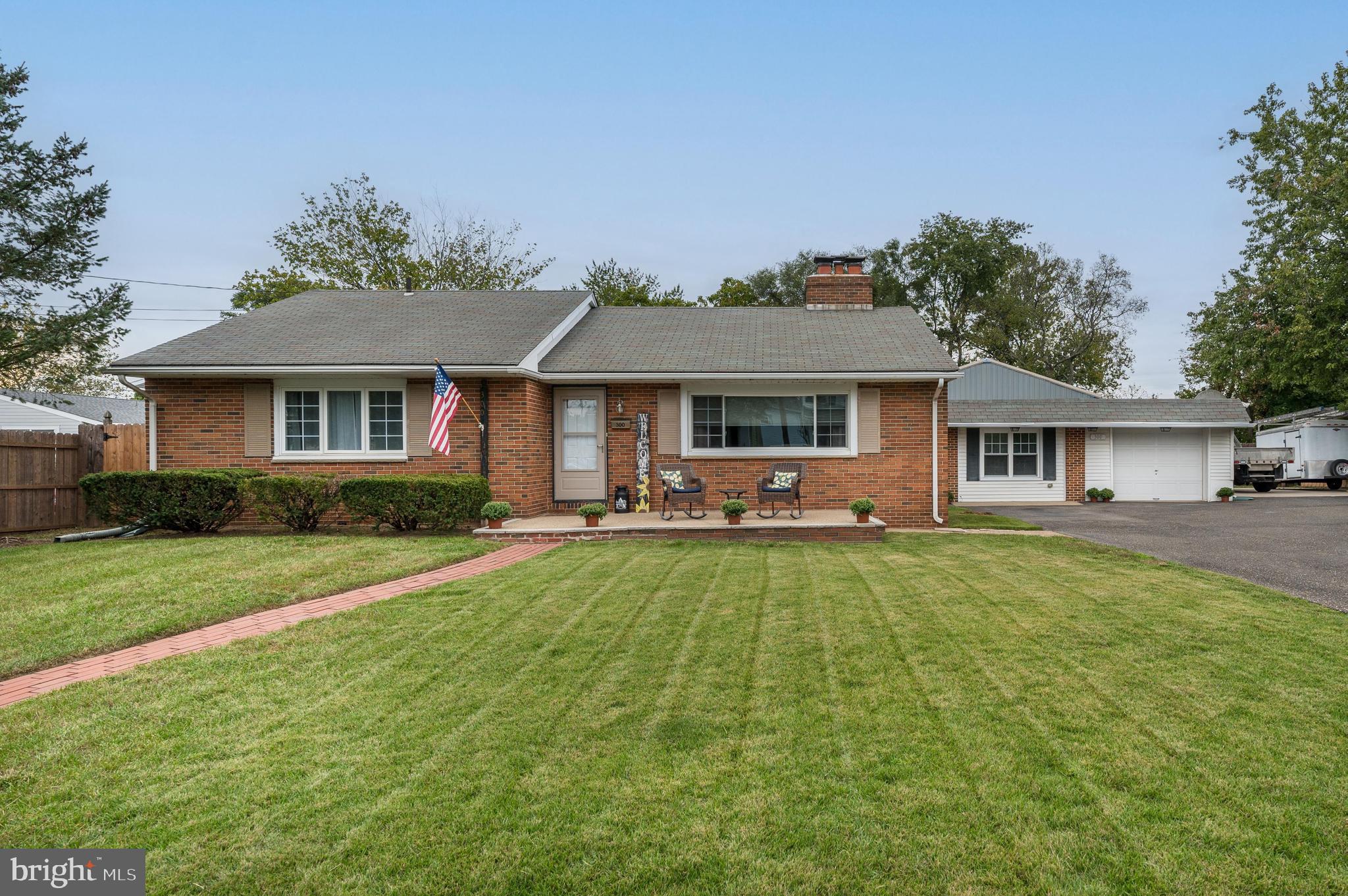 300 Grant Street Riverside, NJ 08075 - Photo 24 of 35 Front of Home with Brick and Vinyl Ext