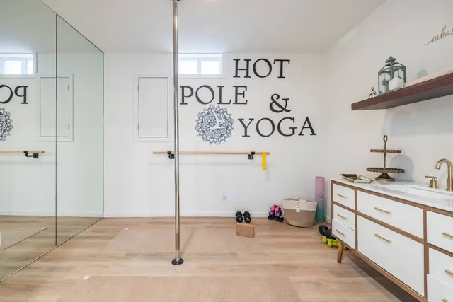 a room with storage and utility