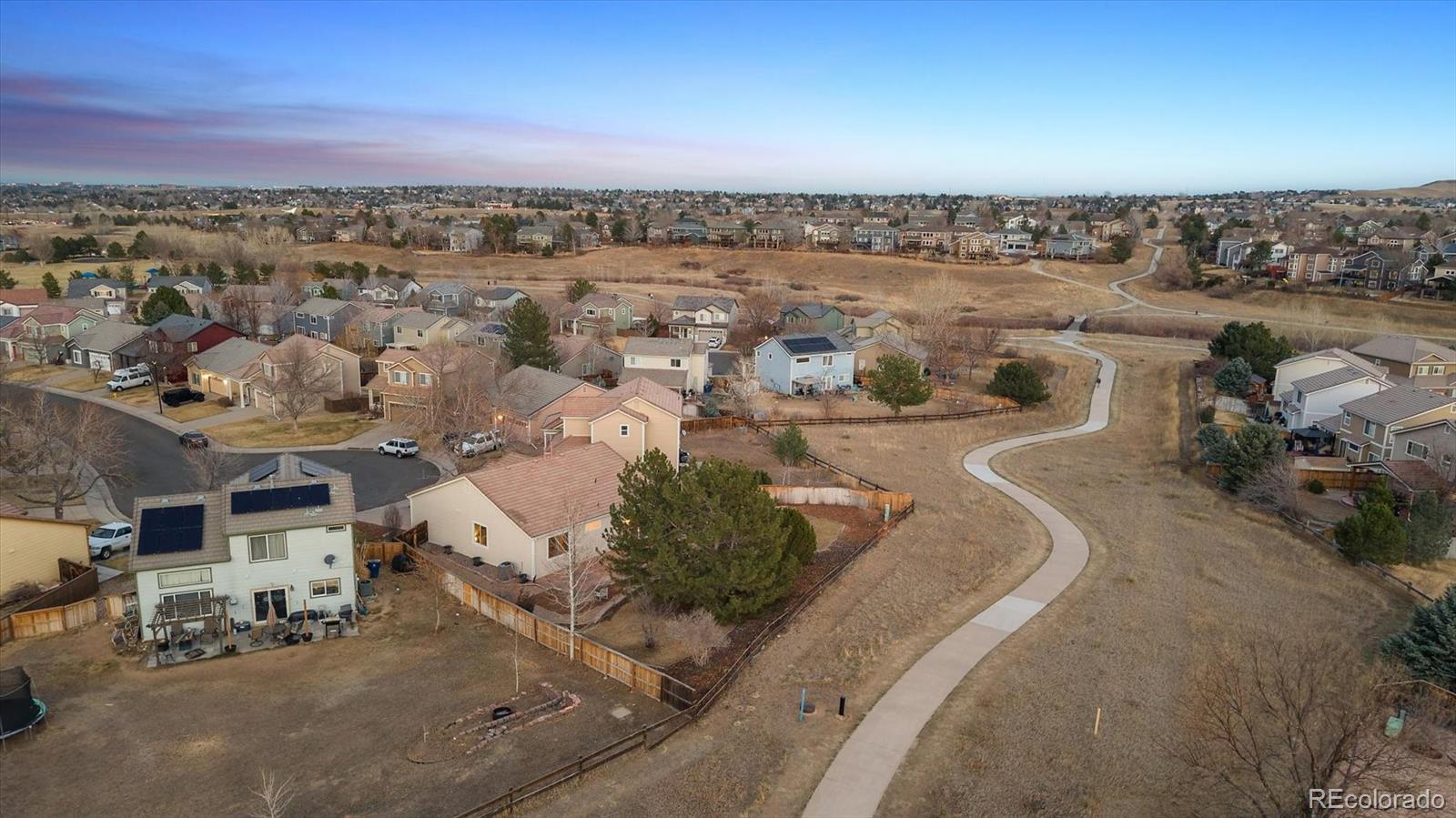 10098 MacKay Drive Highlands Ranch, CO 80130 - Photo 34 of 42 an aerial view of a city