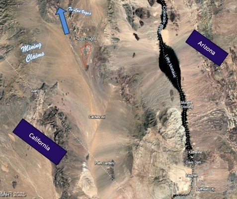 Nipton Road Searchlight, NV 89046 - Photo 2 of 2 Aerial view of property's location
