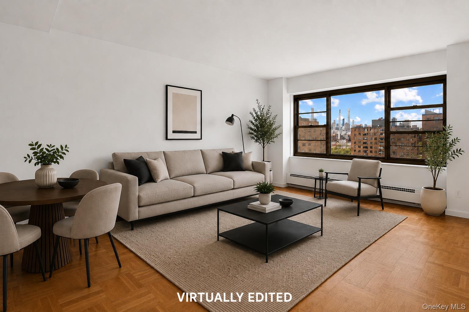 21-66 33rd Road, Unit 12B Queens, NY 11106 - Photo 1 of 23 a living room with furniture and a large window