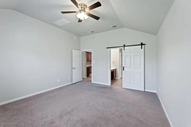 a view of an empty room