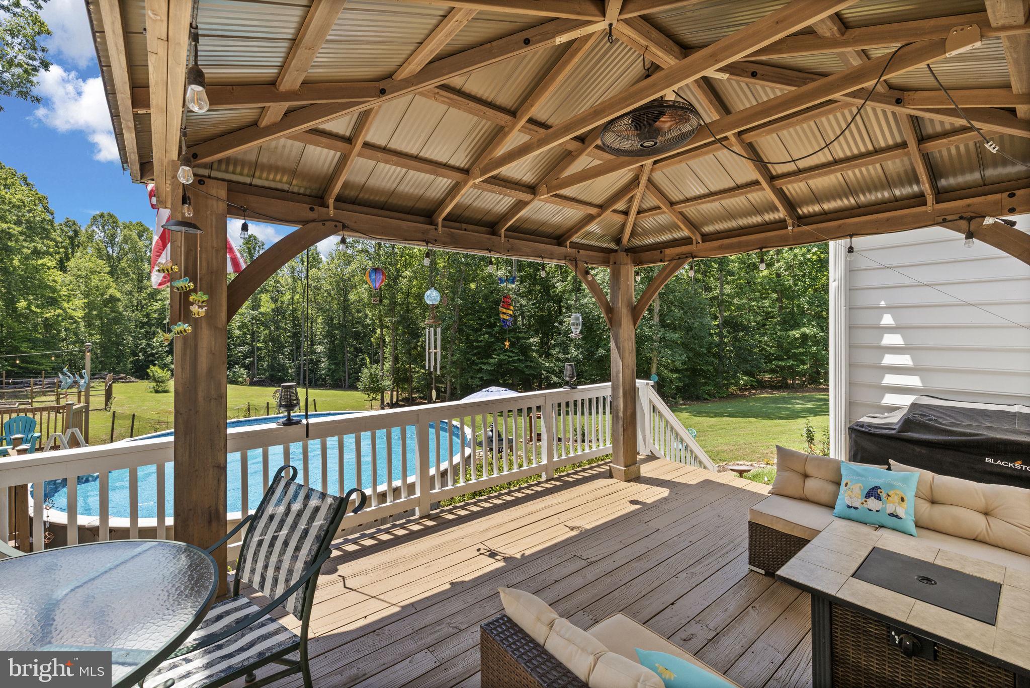 621 Ridgemont Drive Louisa, VA 23093 - Photo 46 of 81 Covered area on rear deck