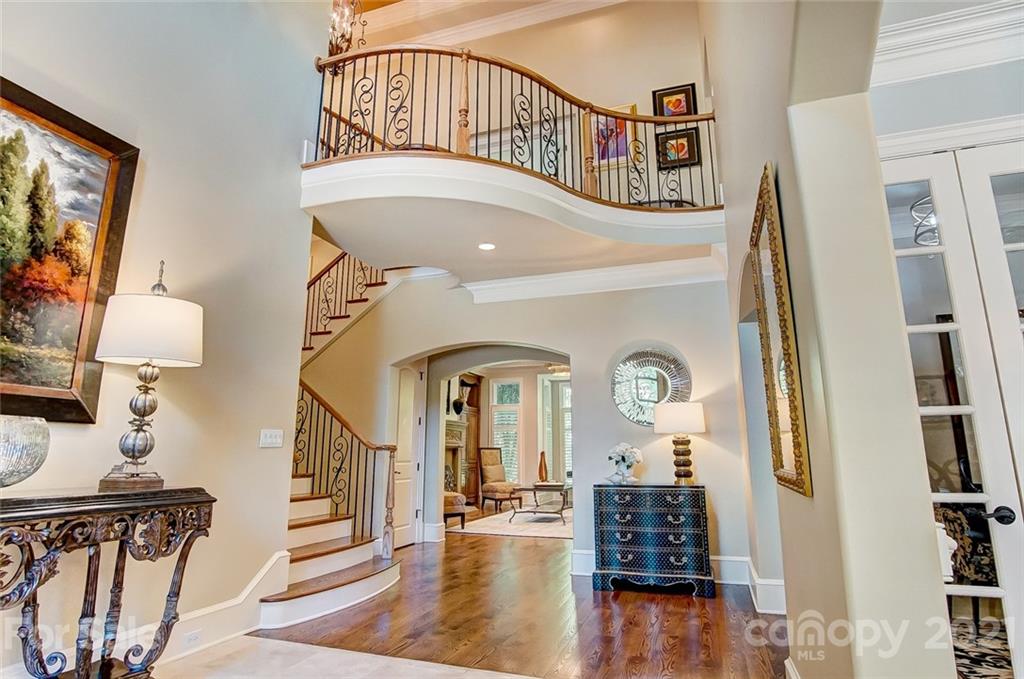 4701 Piper Glen Drive Charlotte, NC 28277 - Photo 3 of 47 a view of entryway with wooden floor