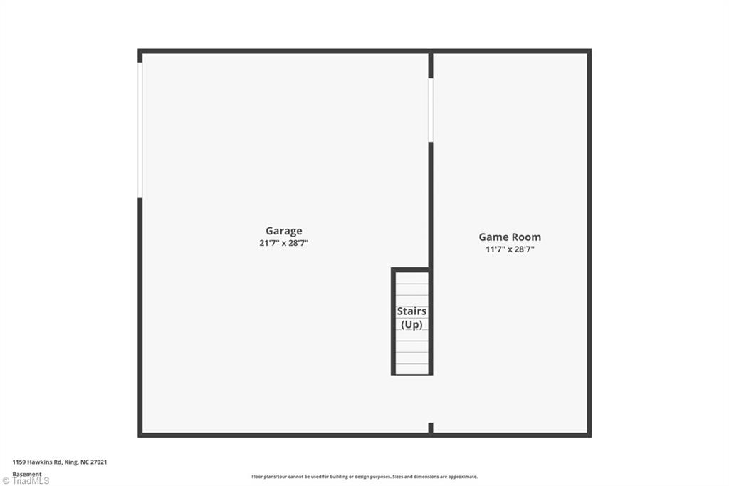 1159 Hawkins Road King, NC 27021 - Photo 50 of 50 Floor plan: Basement