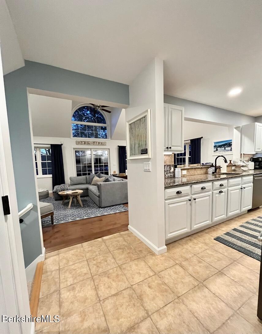 9212 Mountainside Drive Hancock, MA 01237 - Photo 16 of 44 a view of kitchen with sink microwave and refrigerator
