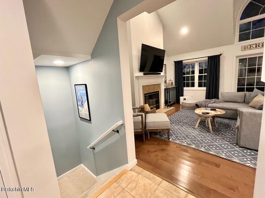 9212 Mountainside Drive Hancock, MA 01237 - Photo 26 of 44 a living room with furniture and a flat screen tv