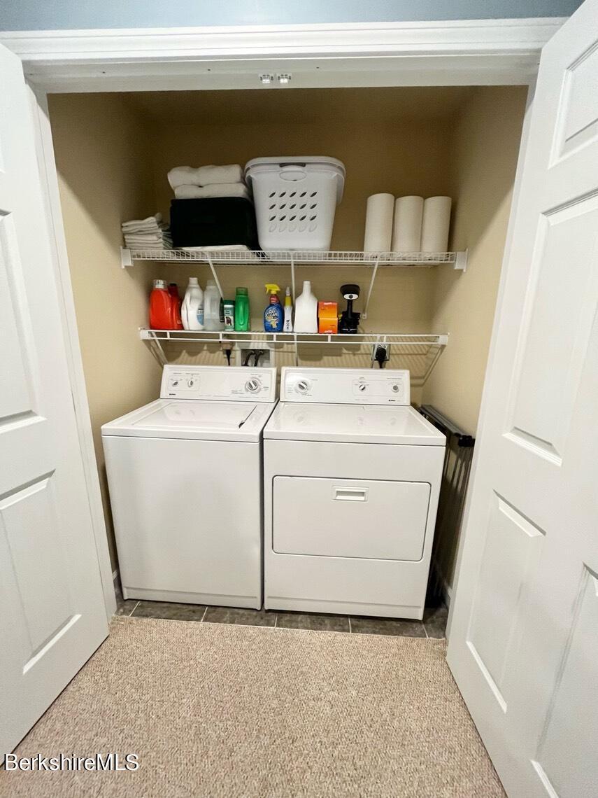 9212 Mountainside Drive Hancock, MA 01237 - Photo 34 of 44 a utility room with dryer and washer