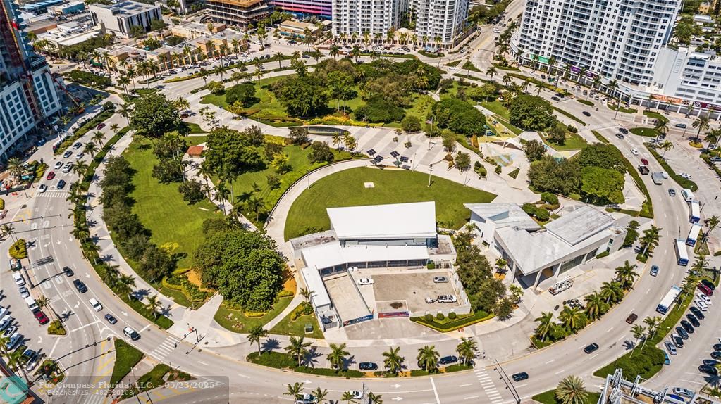 1830 Radius Drive, Unit 1017 Hollywood, FL 33020 - Photo 37 of 37 an aerial view of a house with a swimming pool