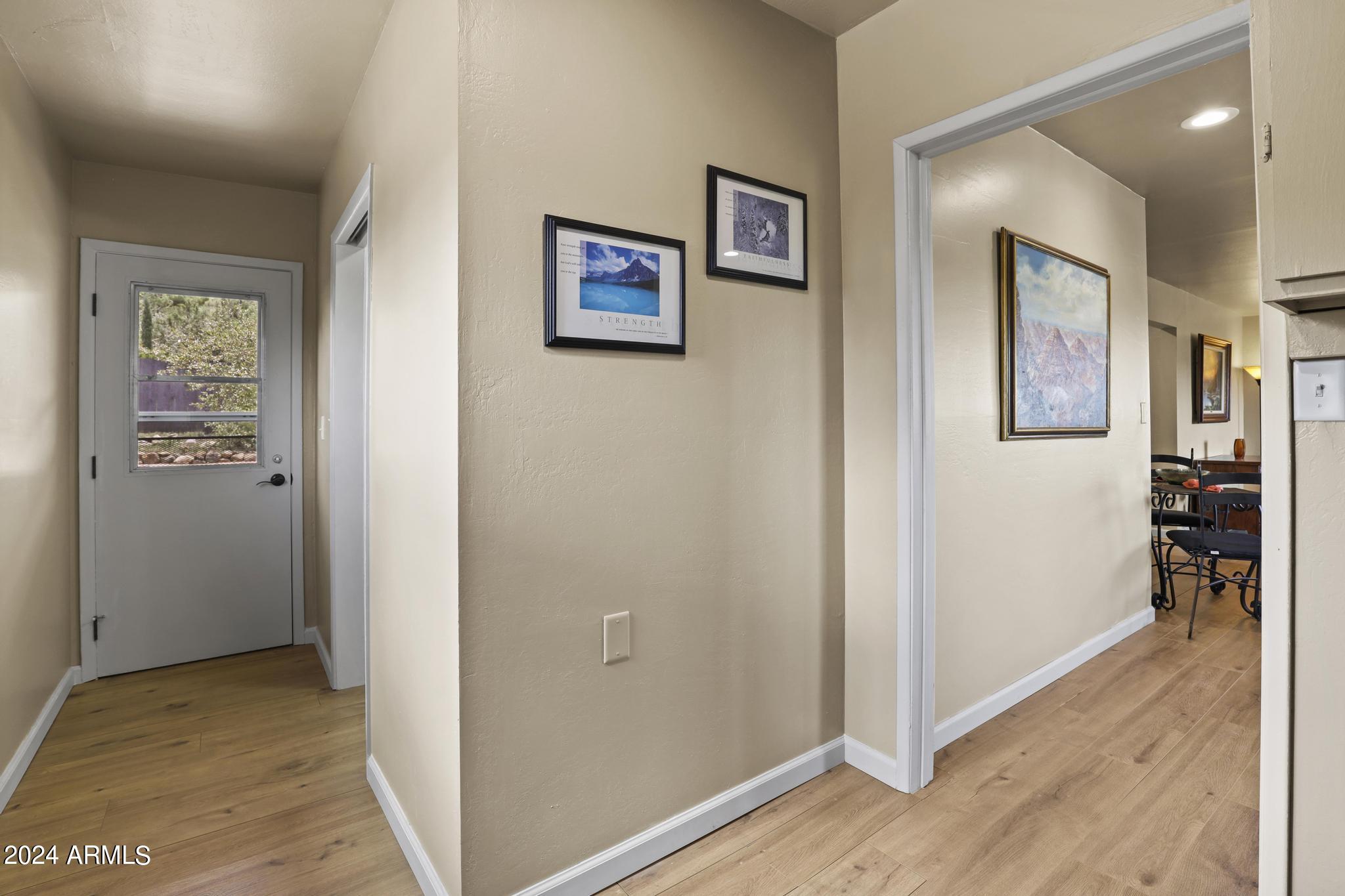 219 East Pine Street Payson, AZ 85541 - Photo 27 of 35 Hallway to 3/4 bath and back door