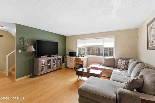 a living room with furniture and a couch