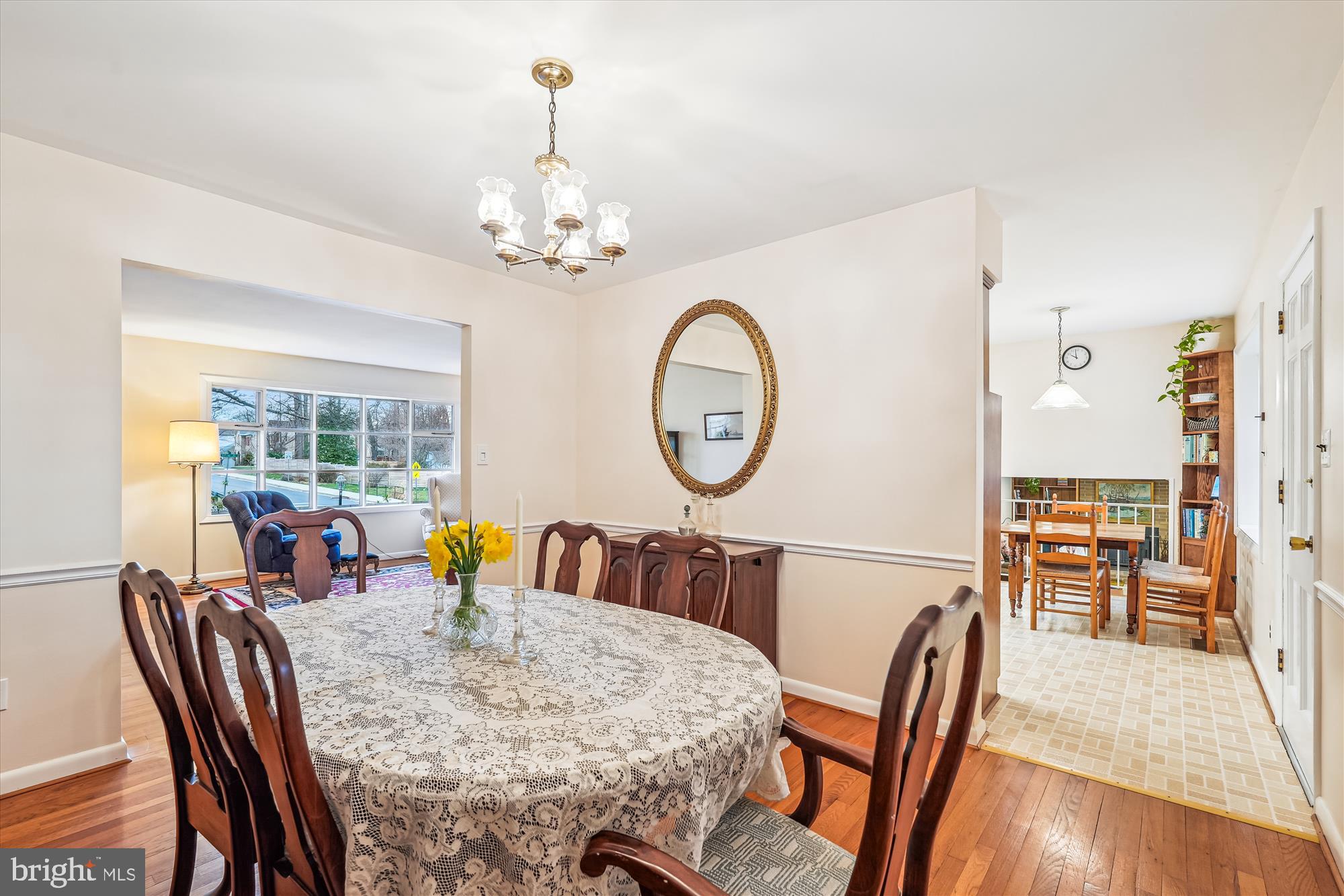 16523 Kipling Road Rockville, MD 20855 - Photo 9 of 50 a view of a dining room with furniture window and wooden floor