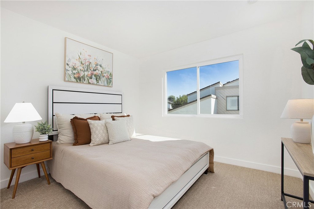 316 Mountain Court Brea, CA 92821 - Photo 18 of 33 a bedroom with a bed and a lamp on dresser