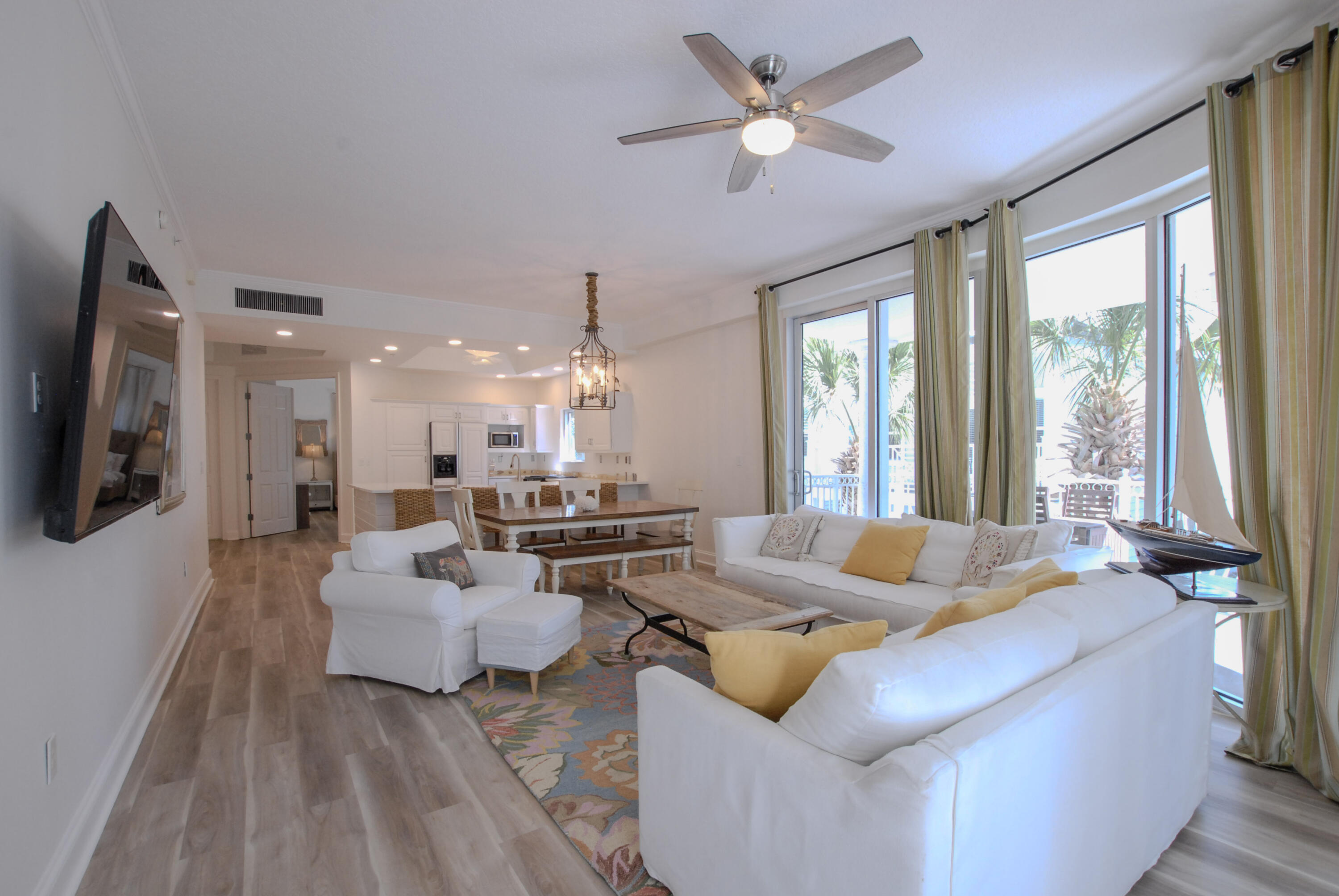9961 East County Highway 30A, Unit 201 Inlet Beach, FL 32461 - Photo 6 of 19 a living room with furniture and a large window