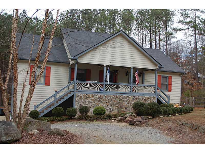 64 Wilderness Camp Road Southeast White, GA 30184 - Photo 1 of 1 Exterior Front. Home features dual stairs going to home