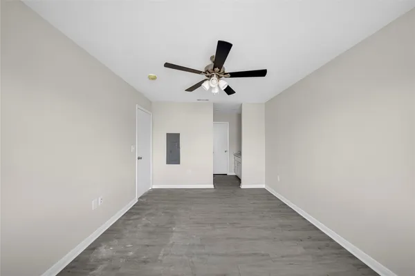 a view of an empty room