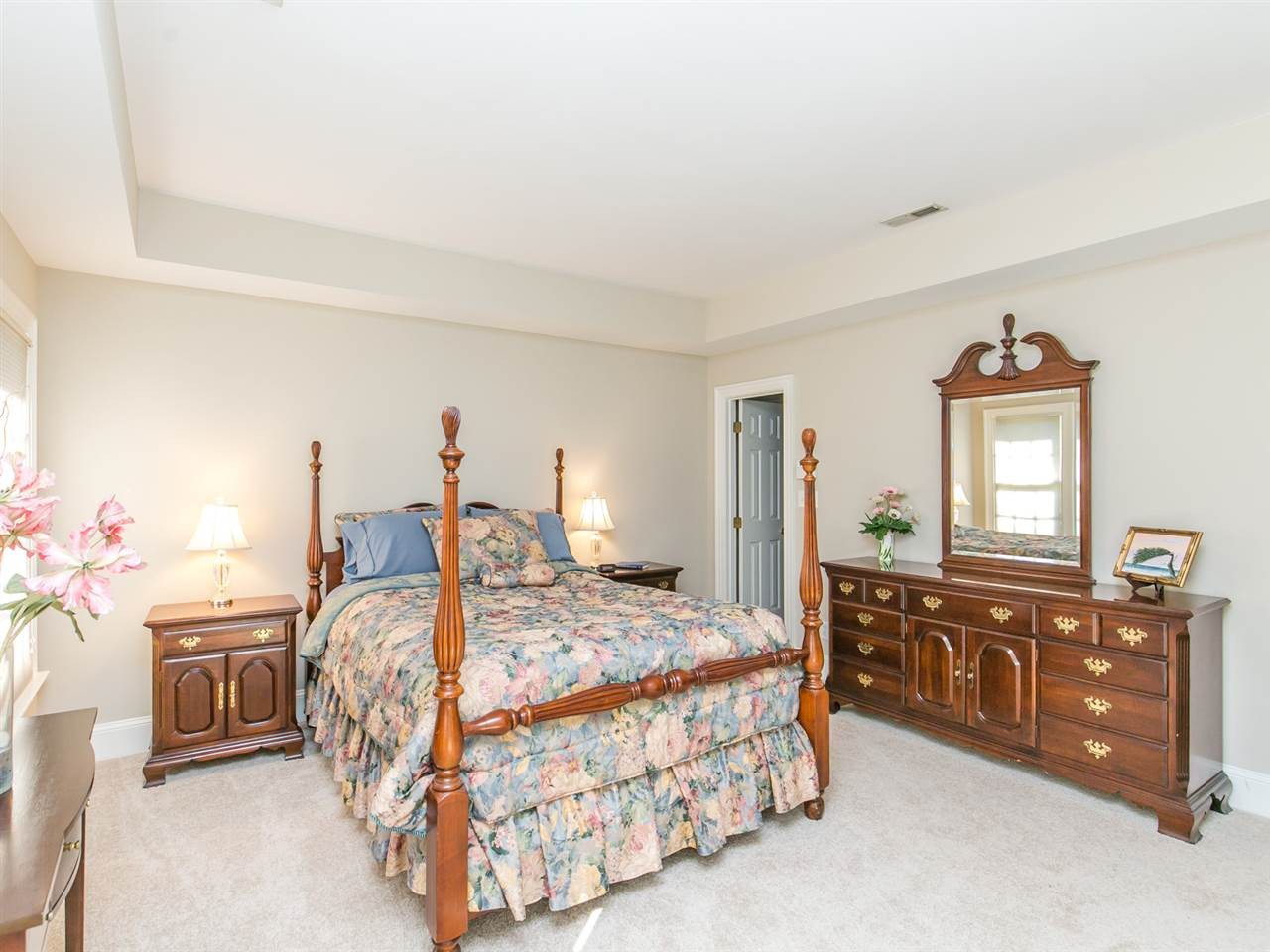 1604 Adams Mountain Road Raleigh, NC 27614 - Photo 12 of 25 Spacious master with new carpet, trey ceiling, his and her custom closets. ensuite bath. Master Bedroom