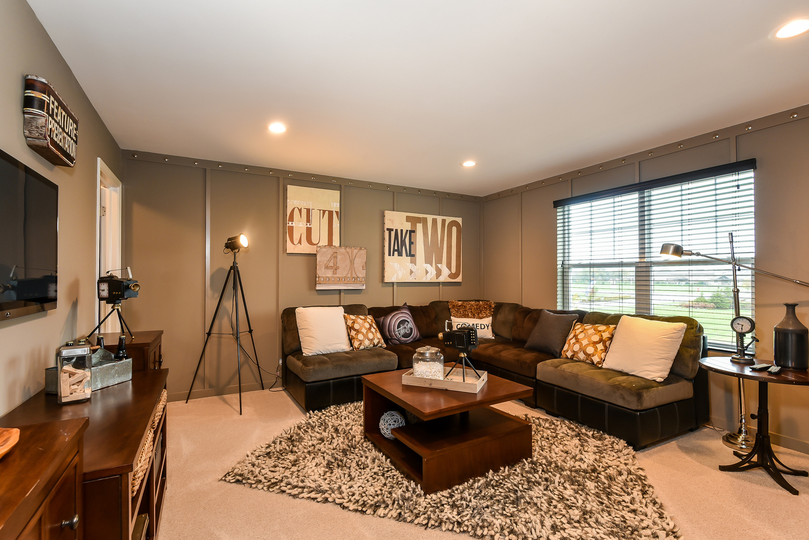1978 Stapleton Road New Lenox, IL 60451 - Photo 12 of 48 a living room with furniture and a flat screen tv
