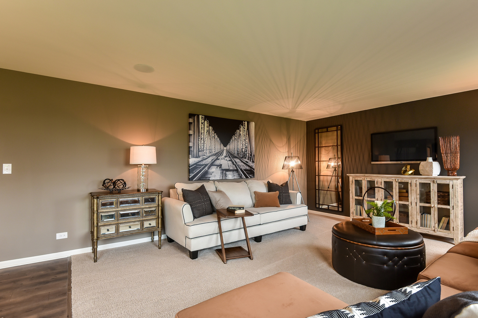 1978 Stapleton Road New Lenox, IL 60451 - Photo 6 of 48 a living room with furniture and a flat screen tv