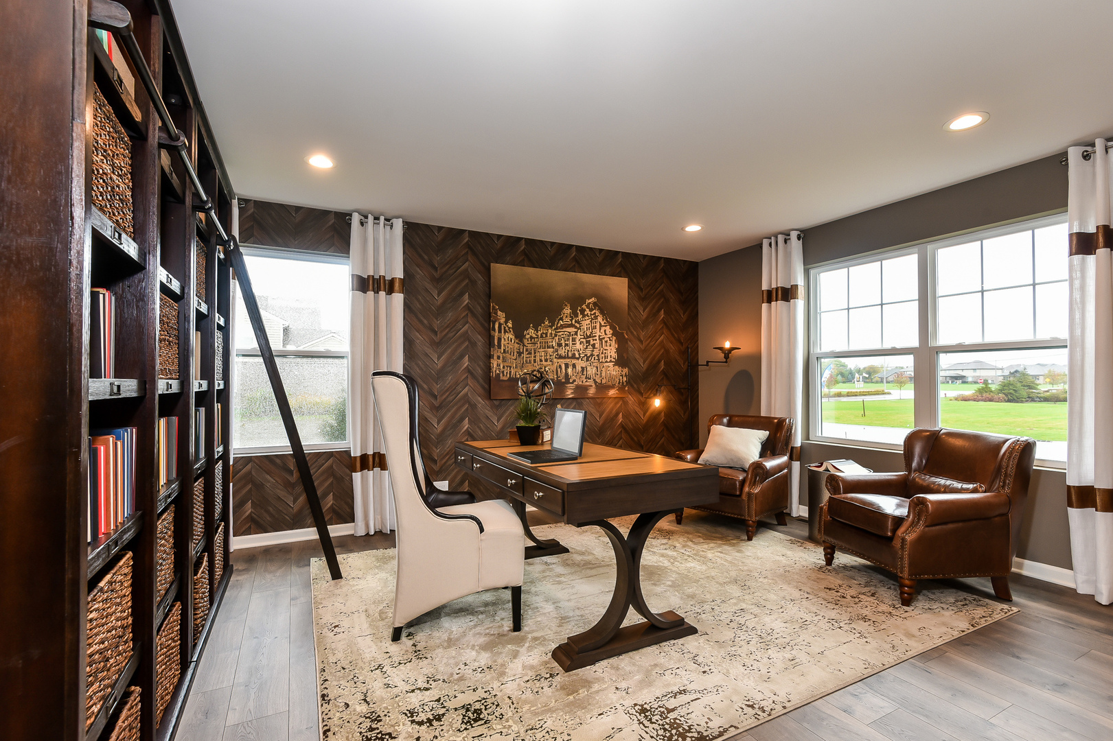 1978 Stapleton Road New Lenox, IL 60451 - Photo 7 of 48 a workspace with furniture window and wooden floor