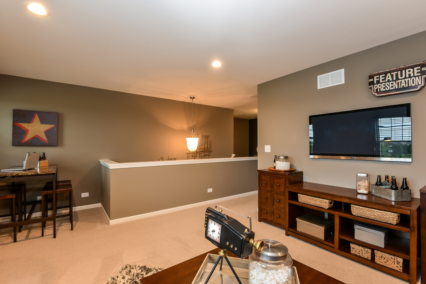 1978 Stapleton Road New Lenox, IL 60451 - Photo 10 of 48 a living room with furniture and a flat screen tv