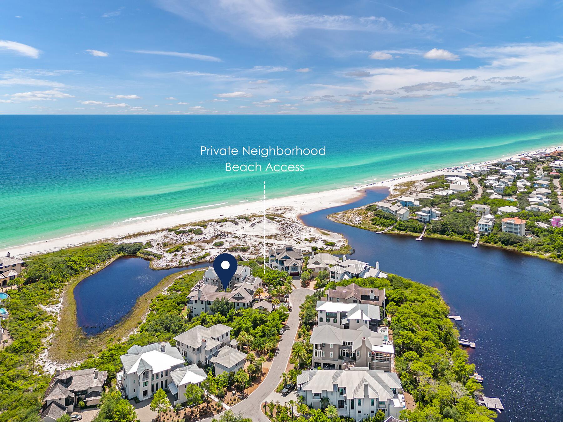 231 West Bermuda Drive Santa Rosa Beach, FL 32459 - Photo 2 of 47 a view of a lake with an ocean