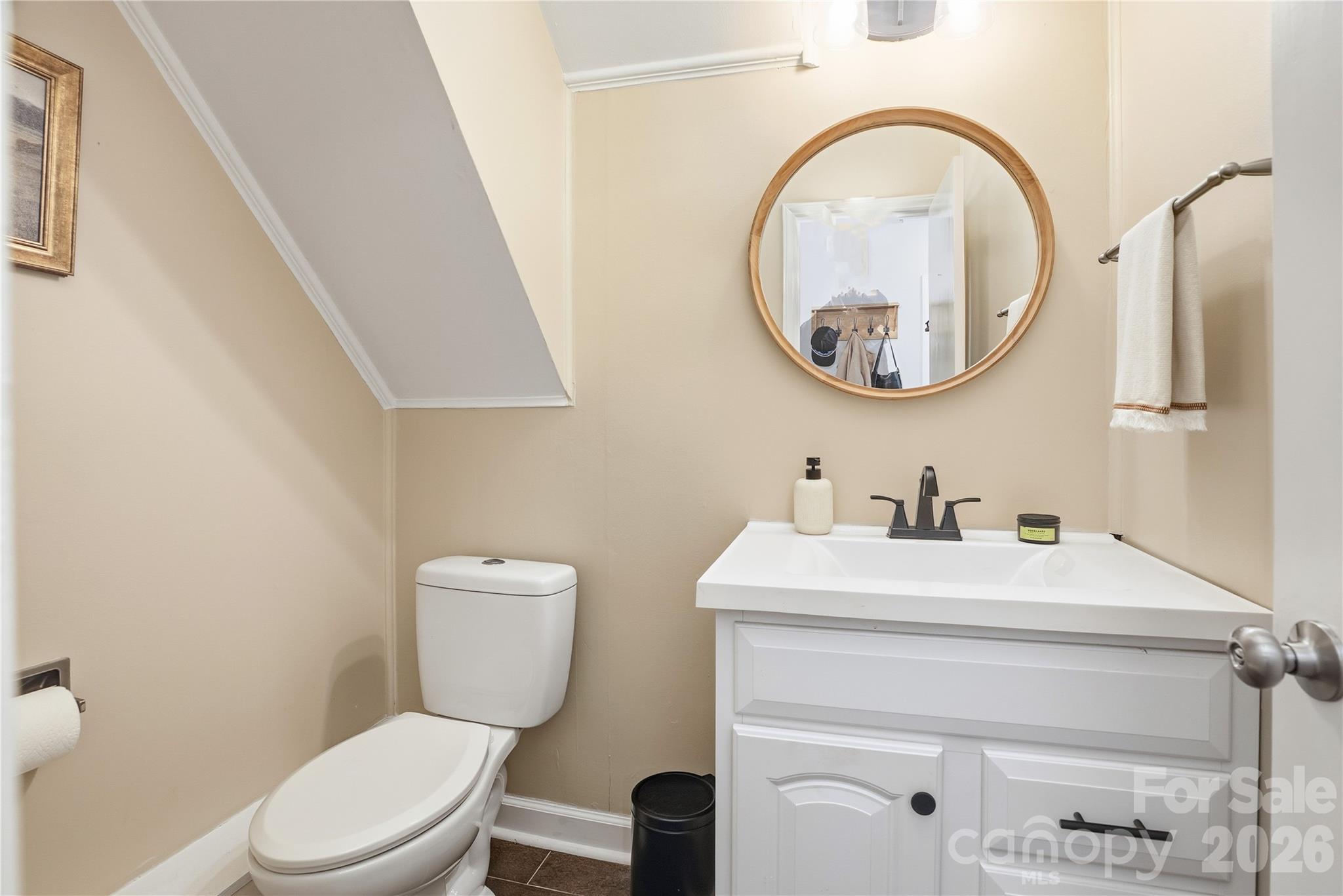 6409 Montpelier Road Charlotte, NC 28210 - Photo 26 of 46 a bathroom with a sink a toilet and a mirror
