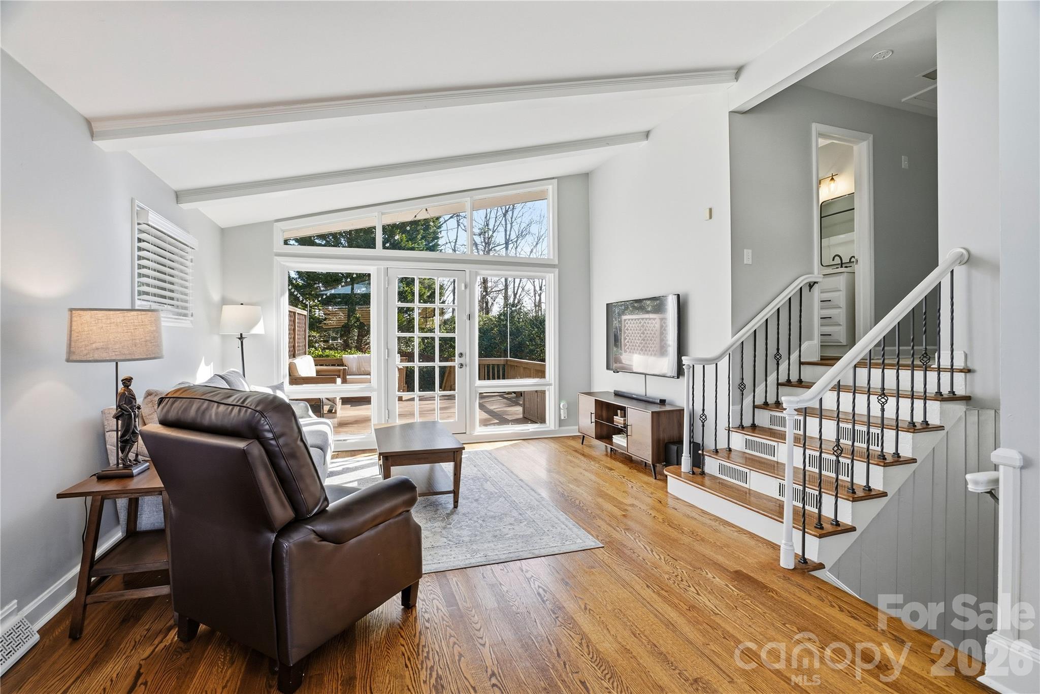 6409 Montpelier Road Charlotte, NC 28210 - Photo 3 of 46 a living room with furniture and a fireplace