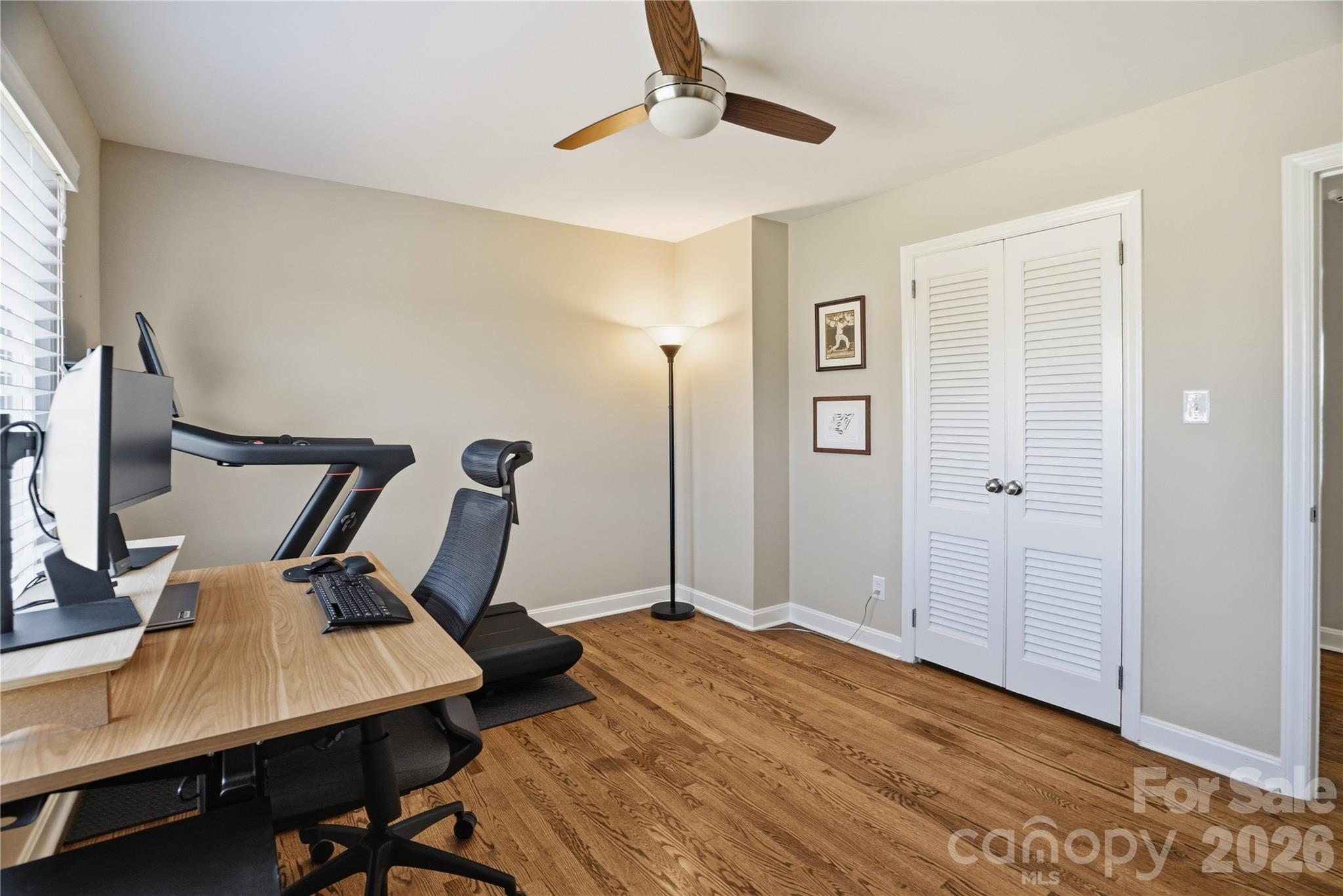 6409 Montpelier Road Charlotte, NC 28210 - Photo 32 of 46 a view of a workspace with furniture and a window