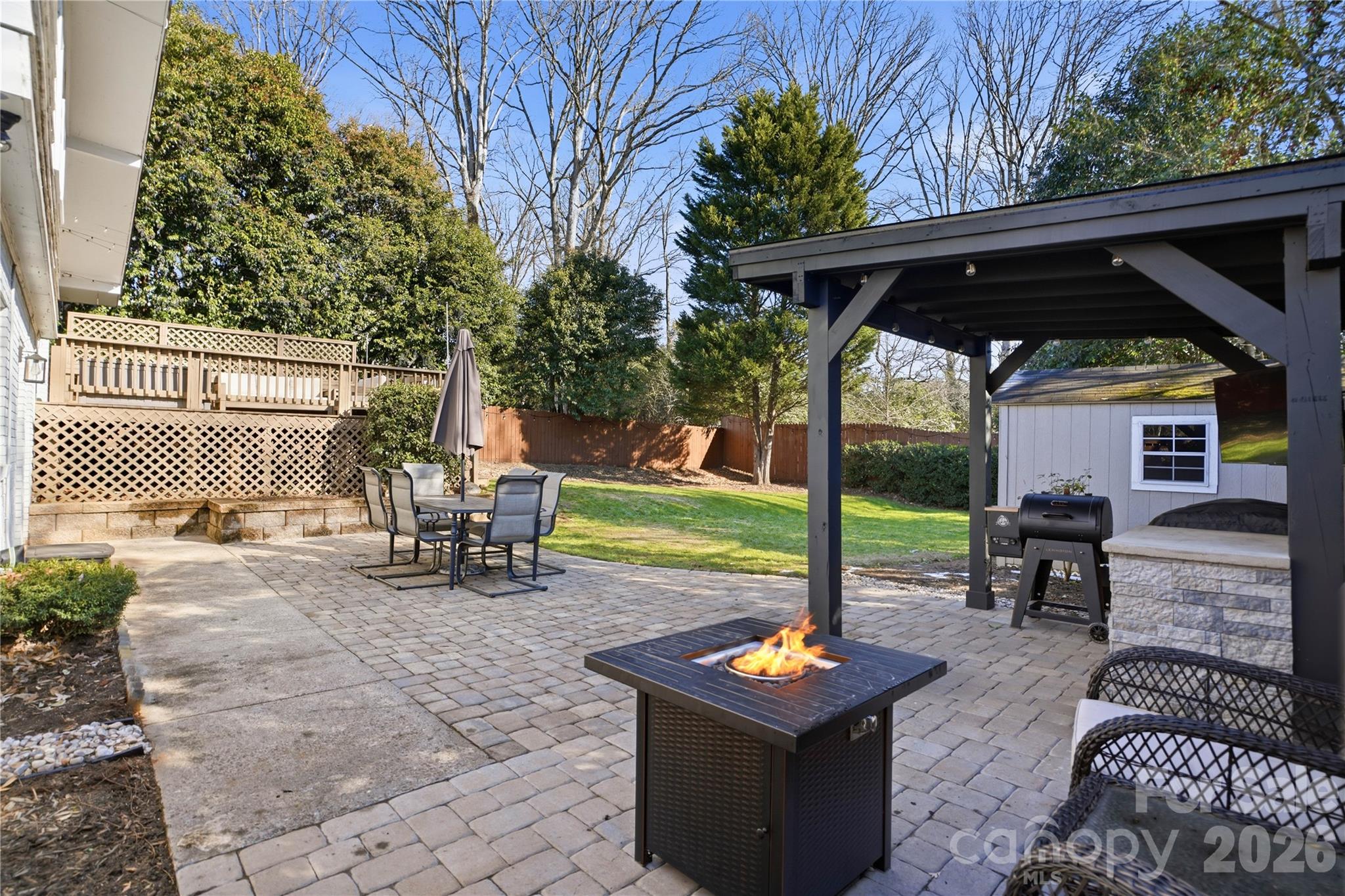 6409 Montpelier Road Charlotte, NC 28210 - Photo 40 of 46 a view of a couches in patio of a house