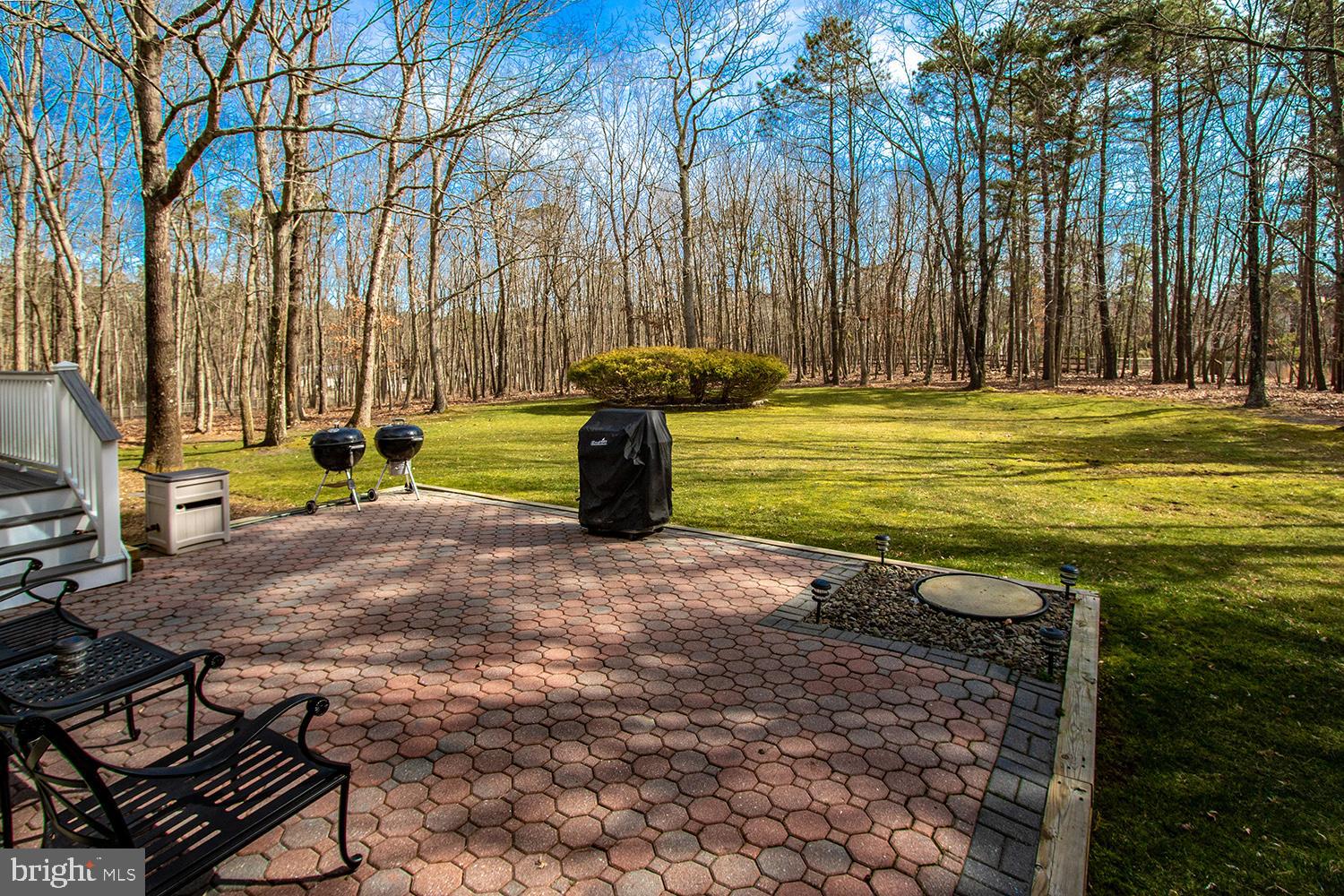 6 Arncliffe Rise Medford, NJ 08055 - Photo 27 of 29 Paver patio overlooking the backyard