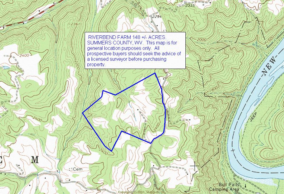 78 River Ridge Road Pipestem, WV 25979 - Photo 14 of 14 Riverbend Farm Topographical Map