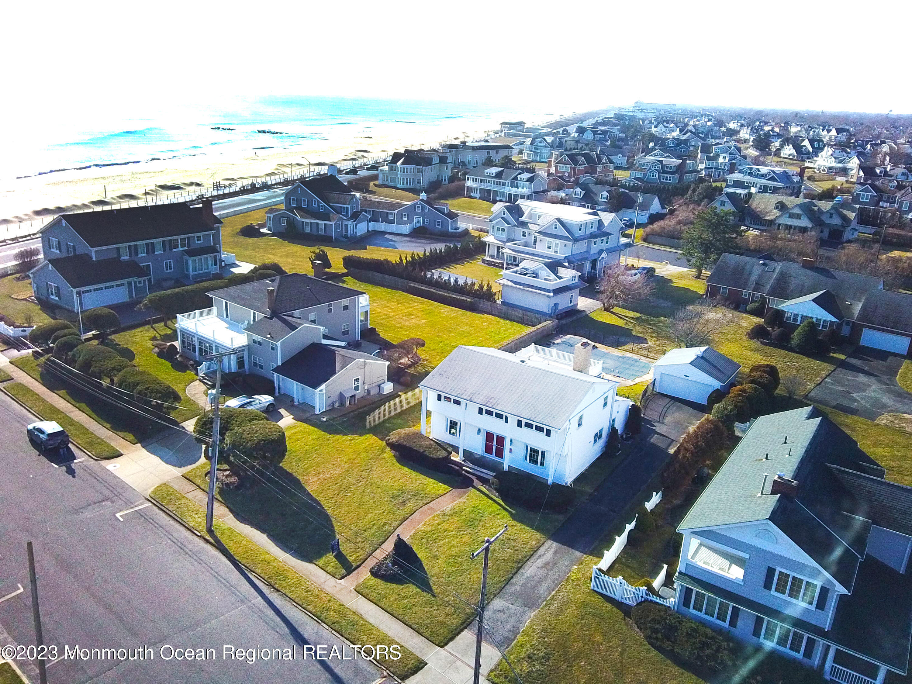 7 Howell Avenue Spring Lake, NJ 07762 - Photo 35 of 52 an aerial view of residential houses with outdoor space