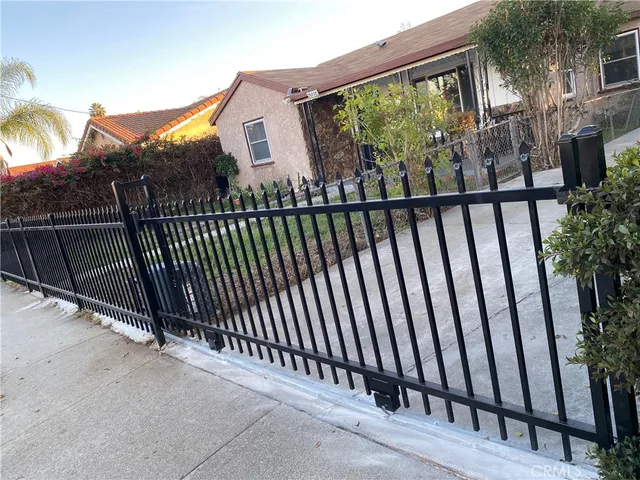 a view of a balcony with an outdoor space