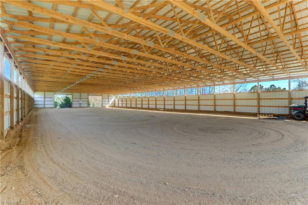 6010 Sandy Creek Church Road Staley, NC 27355 - Photo 38 of 38 Covered arena interior